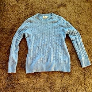 Vineyard Vines Cashmere Cable Knit Sweater Blue- Medium